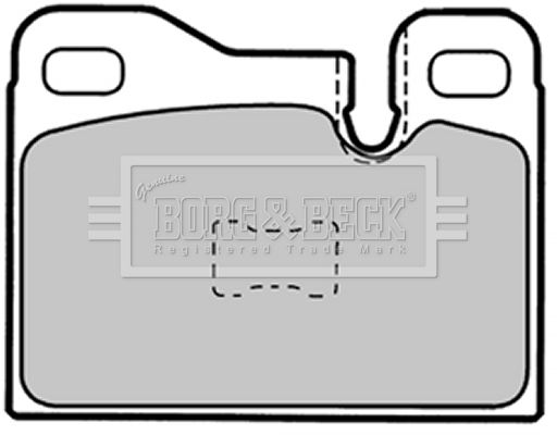 BORG & BECK Комплект тормозных колодок, дисковый тормоз BBP1337